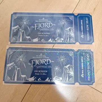 미세스 MGA~FJORD~ON SCREEN 영화 특전 2매