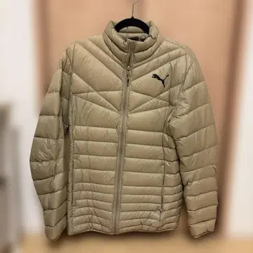 PUMA 베이지 초경량 다운 자켓