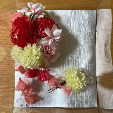 락창유취미 꽃 장식 머리 장식 세트