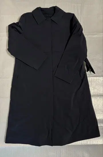 로트레아몽 롱 기장 다운 코트 네이비