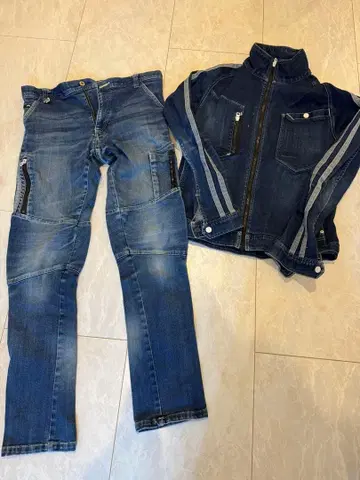 도라이치 8990-124 데님 자켓 4 네이비 데님 카고 팬츠