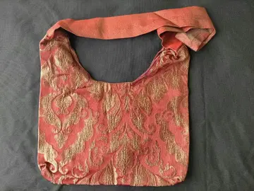 2 터키산 텍스타일 사선 가케 숄더백 레드 빨간색