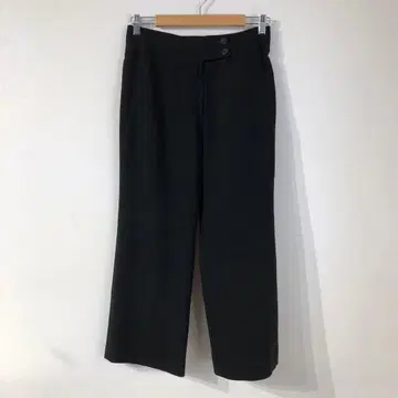 여성용 스트레이트 팬츠 블랙