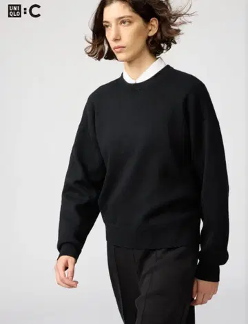 [ 미사용 새상품 택 포함 ] UNIQLO 스무스 코튼 크루넥 스웨터