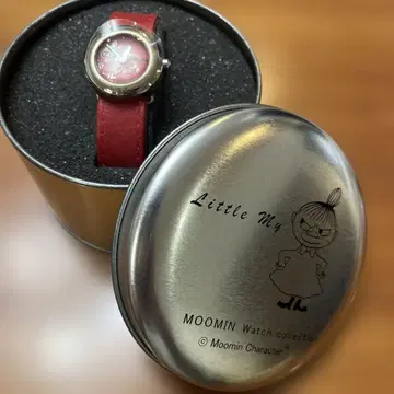 무민워치 리틀 미이 손목시계 빨간색 가죽