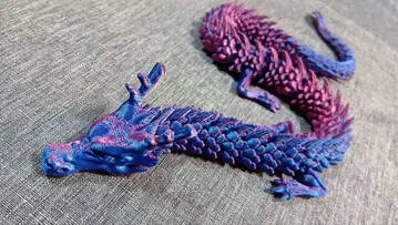 드래곤 용 모델 피규어 보라색 그라데이션 중국 신룡 미사용 새상품