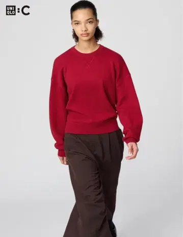 UNIQLO C 스무스 코튼 크루넥 스웨터