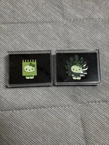 만박 모키티 와카메 네오플라길라리아 일본관 핀 배지 세트