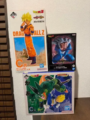 제일복권 손오공 베지터 VS 셀 데브라 3체 세트