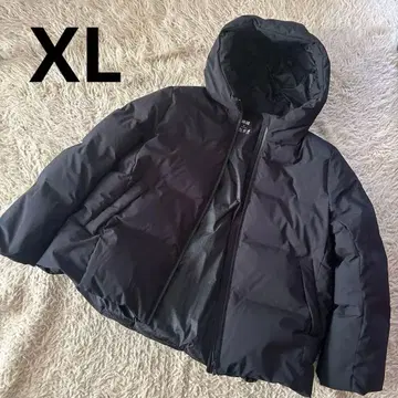 [인기 상품] 유니클로 심리스 다운 후드티 블랙 XL 사이즈 새상품급