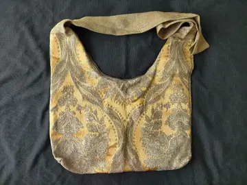 5 터키산 텍스타일 사선 숄더백 골드 금