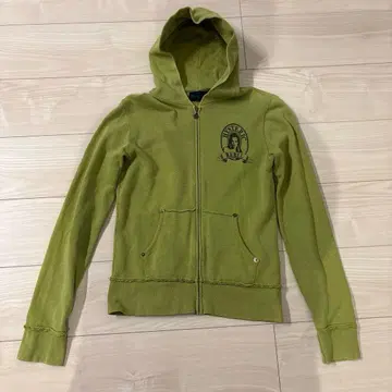 HYSTERIC GLAMOUR 후드 부착 후드티 올리브 그린