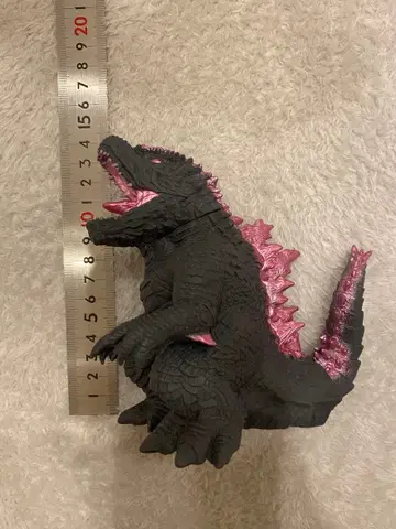 고질라 피규어 블랙과 핑크 약 14cm