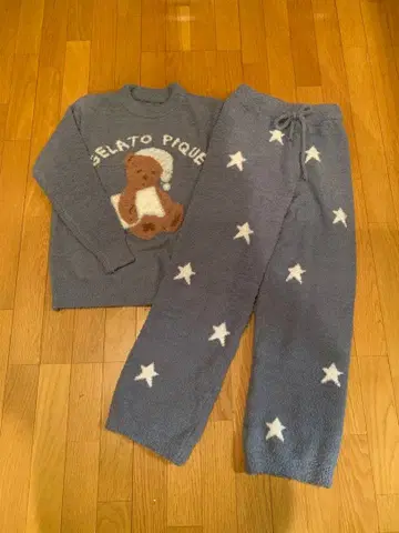 GELATO PIQUE 곰 디자인 룸웨어 셋업