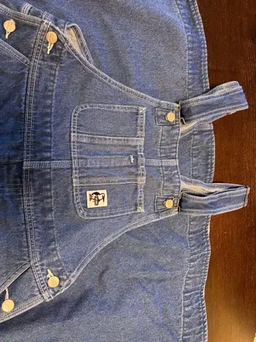 CHUMS 데님 점퍼 스커트