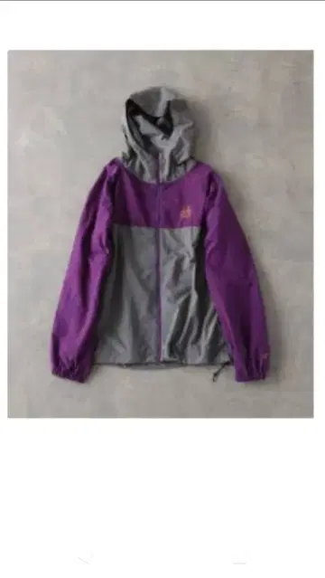 미사용 새상품 La Hutte 라 위트 컬러 후드티 보라색과 그레이 색상