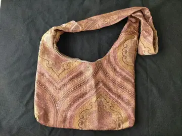 6 터키산 텍스타일 사선 가케 숄더백 핑크 패턴