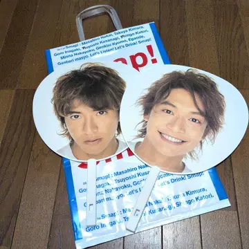 SMAP 부채 양면 디자인