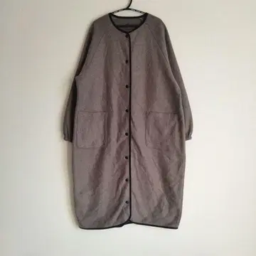 새상품급 무인양품 부드러운 플리스 롱 가디건 브라운 S 사이즈