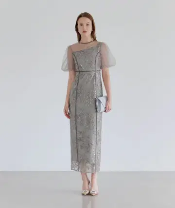 Leja 어시멘틀리 시어 플라워 드레스 원피스