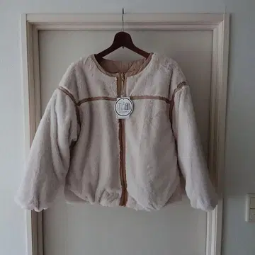 베이지 퀼팅 자켓 보아 자켓 리버서블