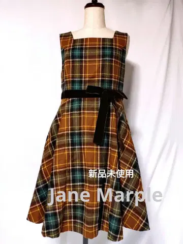 [ 택 포함 미사용 새상품 ] Jane Marple 타탄 체크 JSK