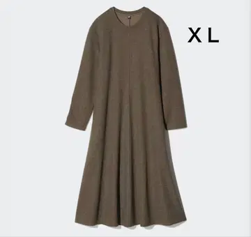 UNIQLO 브러쉬드 저지 원피스 올리브