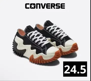 CONVERSE 유니크 디자인 스니커즈 24.5 한국 한정판 통굽 신발