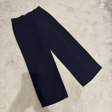 theory 클래식 크레이프 와이드 트라우저 팬츠 네이비