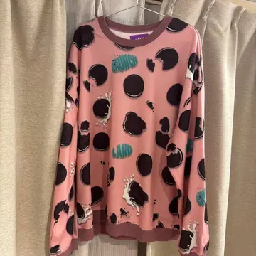 LAND by MILKBOY 쿠키 패턴 트레이닝복
