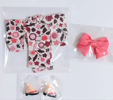 넨도로이드돌 의상 세트 유카타/모모이로 [미사용] 구스마제