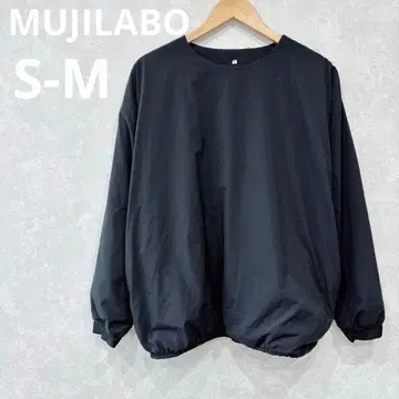 MUJILABO 보온 소재 안감을 사용한 풀오버 블랙 S-M MUJI