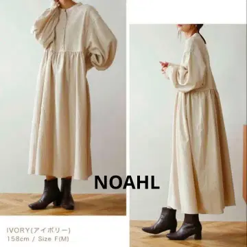 [ 미사용 새상품 ] NOAHL 노알 긴팔 롱 원피스 아이보리
