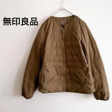 무인양품 포켓터블 다운 자켓 경량 블루종 아우터 수납 M