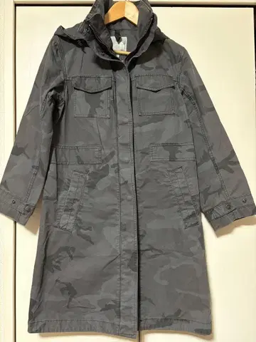 THE NORTH FACE 모즈 코트 S 그레이 카모플라쥬