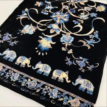 미사용품 오카쥬 OKAJIMA 벨벳 스톨 숄