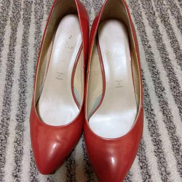 리즈라피네 오렌지 하이힐 23.5cm