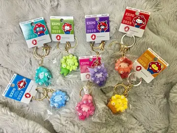 만박 산리오 미야쿠미야쿠 최애 컬러 키링 전 7종