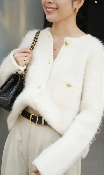 Deuxieme Classe/골드 버튼 니트 가디건 자켓