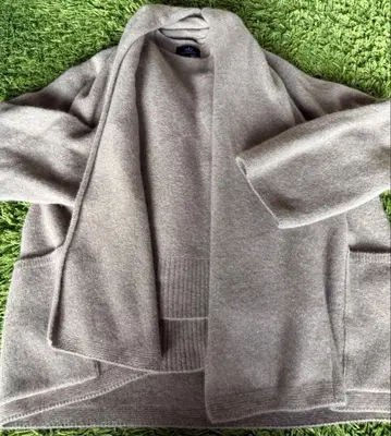 Wb 캐시미어 롱 가디건 앙상블 베이지