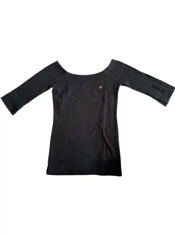 알바 로자 ALBA ROZA 블랙 반소매 벨로아 헤이세이 갸루 y2k