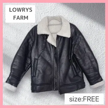 새상품급 LOWRYSFARM 롤리스 무스탕 보아 가죽 b3 K-패션