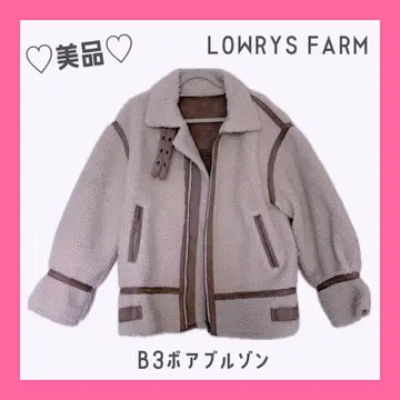 새상품급 LOWRYSFARM 로리즈팜 B3 보아 블루종 무스탕