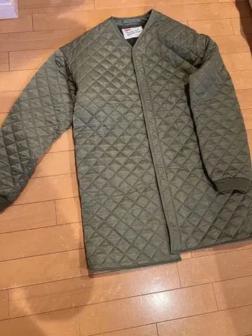 트래디셔널 웨더웨어 노카라 퀼팅 코트 코트 퀼트