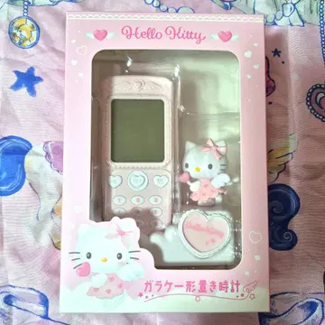 산리오 키티 휴대폰 모양 탁상시계