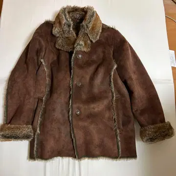 남성용 아우터 짙은 갈색 속기모 L 사이즈