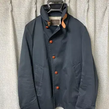 EDIFICE 네이비 스텐카라 코트