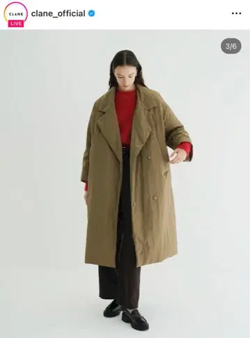 CLANE COLOR DOWN CHESTER COAT 24aw