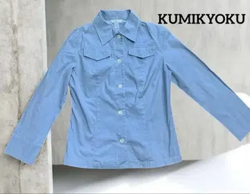[ 새상품급 ] 쿠미쿄쿠 셔츠 S 여성용 긴팔 스카이블루