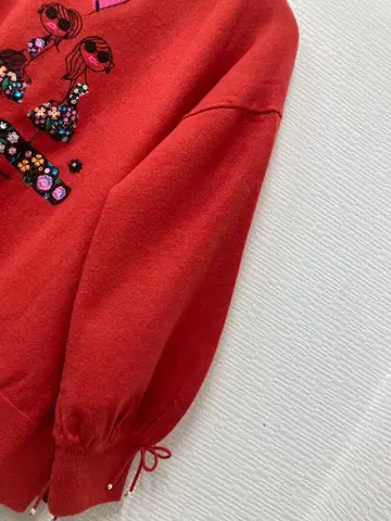 슈퍼 뷰티 소매가 봉긋한 여아 자수 따뜻한 스웨터